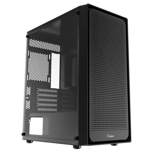 Корпус для ПК Case Ocypus Gamma C50 BK mATX / win / black / no PSU / Tempered Glass (GAMMA-C50-BKG000XX-GL)