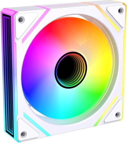 Вентилятор для корпуса Bloody BD-CF120ARGB2 LCD ARGB 120х120x25 белый 4-pin 26дБ (BD-CF120ARGB2-WH) Ret