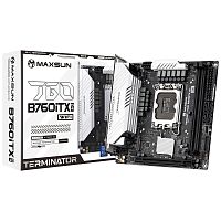 Материнская плата Maxsun MS-Terminator B760ITX D4 WIFI B760 LGA1700 2xDDR4 1xPCIEx16 2xM.2 1*TypeC(20Gpbs) 1*TypeC(5Gpbs) 6xUSB3.2Gen1 6xUSB2.0 4xSATA3.0 2.5G DP HDMI ITX RTL (6940709660911)