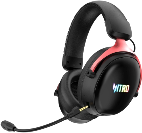 Наушники с микрофоном Acer Nitro OHR401 черный мониторные BT/Radio/3.5mm оголовье (ZL.HDSEE.00H) фото 2