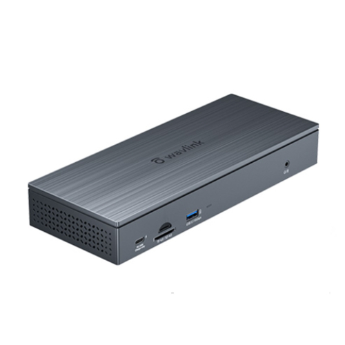 Док-станция Docking Station WAVLINK USB-C/Thunderbolt3/USB-A Quad 4K Display/100W PowerDelivery Include 20V/9A Power Adapter/ 4xUSB3.0/1xUSB-C/4xDP 4K 60HZ/4xHDMI 4K 60HZ/1xGigabit LAN/1xAudio In/Out/1xCardReader (WL-UG69PD8 PRO)