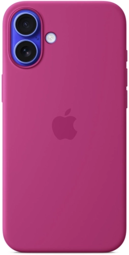Чехол (клип-кейс) Apple для Apple iPhone 16 Plus Silicone Case with MagSafe фуксия (MYYE3ZM/ A) (MYYE3ZM/A)