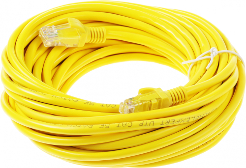 Патч-корд Premier PP12-10M/ Y 1000Гбит/ с UTP 4 пары cat5E CCA molded 10м желтый RJ-45 (m)-RJ-45 (m) (PP12-10M/Y)