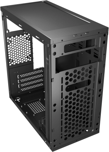 Корпус Bloody BD-CC101F черный без БП mATX 1x80mm 1x92mm 2xUSB2.0 1xUSB3.0 audio (BD-CC101F-BK) фото 3