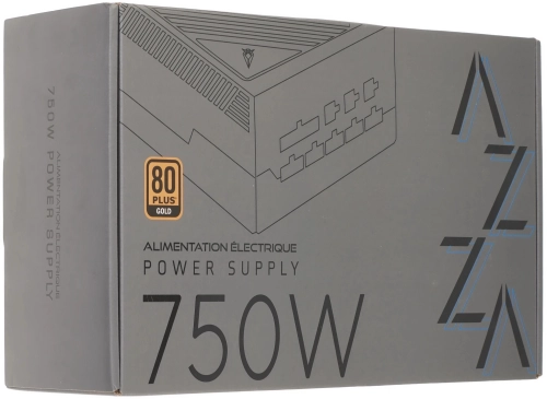 Блок питания Azza ATX 750W PSAZ-750G Gen.5 80+ gold (20+4pin) APFC 120mm fan 6xSATA Cab Manag RTL (PSAZ-750G (ATX 3.1)) фото 8