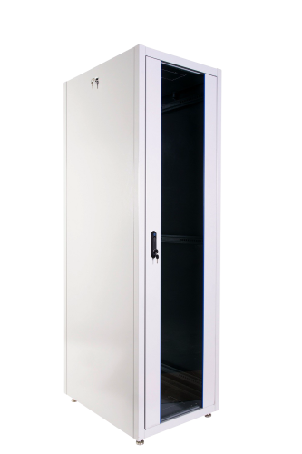 ЦМО Шкаф телекоммуникационный напольный ЭКОНОМ 42U (600 x 800) дверь перфорированная 2 шт., цвет черный [ШТК-Э-42.6.8-44АА-9005]
