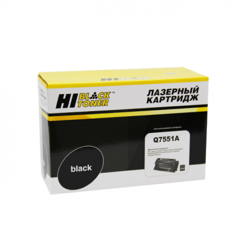 Картридж Hi-Black HB-Q7551A, черный, 6500 страниц, для HP LJ P3005/ M3027MFP/ M3035MFP (1500501)
