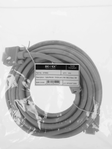 Кабель DB15 (m) DB15 (m) 10м (CABLE10) феррит.кольца фото 2