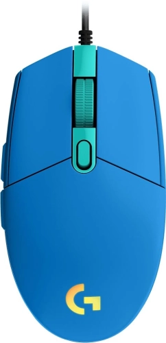 Мышь Logitech G203 синий оптическая (8000dpi) USB (5but) (910-005798)