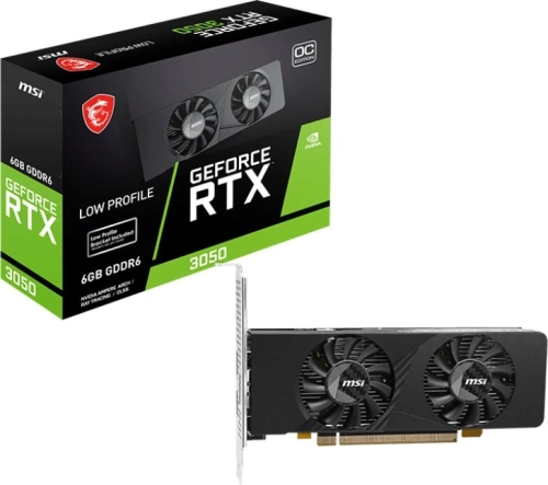 Видеокарта MSI RTX3050 LP E OC 6GB GDDR6 96bit DP 2xHDMI 2FAN RTL (RTX 3050 LP E 6G OC) фото 5