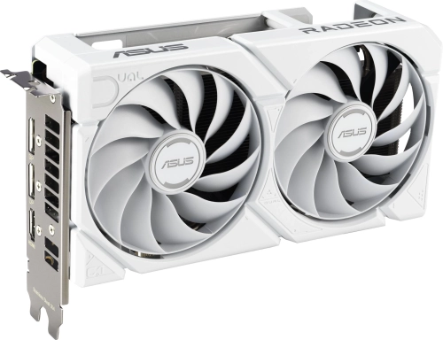 Видеокарта ASUS DUAL-RX9060XT-16G-WHITE//RX9060XT HDMI DP*2 16G D6; 90YV0LG3-M0NA00 фото 2