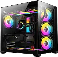 Корпус Bloody CC-122 черный без БП ATX 10x120mm 1xUSB2.0 1xUSB3.0 audio (CC-122-BK)