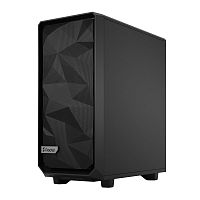 Корпус ПК без блока питания/ Fractal Design Meshify 2 Compact TG Dark Tint, Midi-Tower, 2x140mm + 1x120mm ATX, mATX, mITX Black (FD-C-MES2C-02)