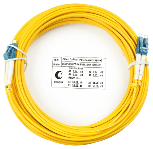 Cabeus FOP(d)-9-LC-LC-25m Шнур оптический duplex LC-LC 9/  125 sm 25м LSZH
