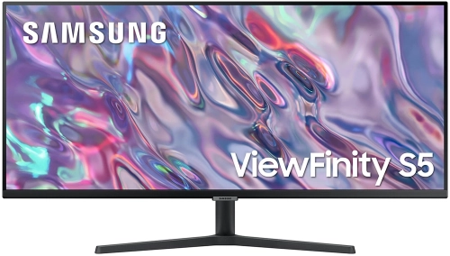 Монитор Samsung 34 ViewFinity S5 LS34C500GAUXEN черный VA LED 21:9 полуматовая 3000:1 300cd 178гр/178гр 3440x1440 100Hz FreeSync DP Ultra WQHD 4.9кг