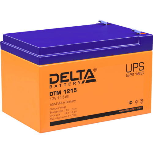 DTM 1215 Delta Аккумуляторная батарея/ Battery Delta DTM 1215 (12V/ 15Ah)