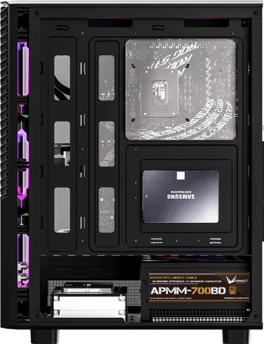 Корпус Formula Mana Geometry черный без БП ATX 4x120mm 1xUSB3.0 audio bott PSU фото 4