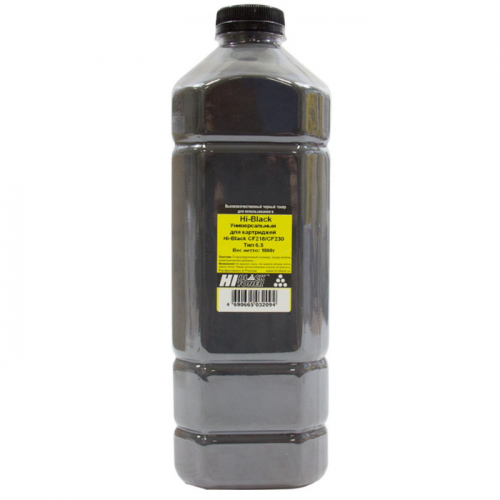 Тонер Hi-Black Тип 6.5 универсальный черный 1 кг, канистра для картриджей Hi-Black CF218/ CF230 (4010715509263)