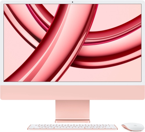 Моноблок Apple iMac A2873 24 4.5K M3 8 core (4) 8Gb SSD512Gb 10 core GPU macOS WiFi BT 143W клавиатура мышь Cam розовый 4480x2520 (MQRU3HN/A)