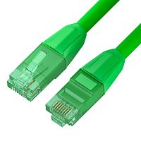 Патч-корд PROF RJ-45 3 м плоский зеленый (GCR-52842)