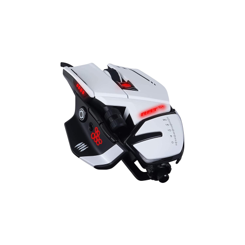 Мышь игровая Mad Catz R.A.T. 6+, PMW3360, Omron, USB, 11 кнопок, 12000 dpi, RGB подсветка (MR04DCINWH000-0) фото 3