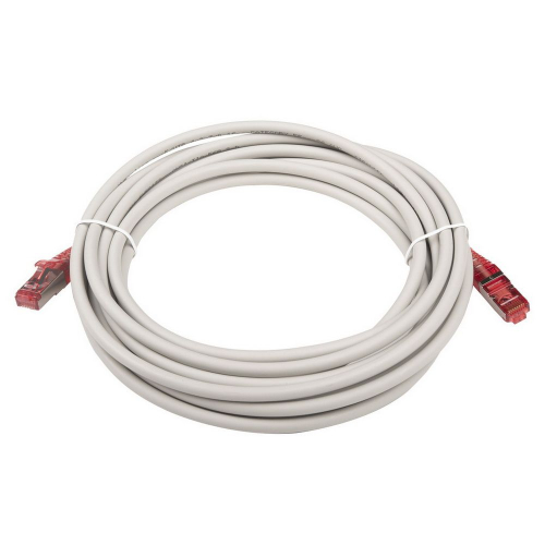 Кабельная сборка Hyperline PC-LPM-STP-RJ45-RJ45-C5e-10M-LSZH-GY Патч-корд F/ UTP, экранированный, Cat.5е (100% Fluke Component Tested), LSZH, 10м, серый