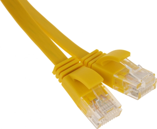Патч-корд cat.5E stranded molded 1.5м желтый RJ-45 (m)-RJ-45 (m) (576313) (576313#MLN)