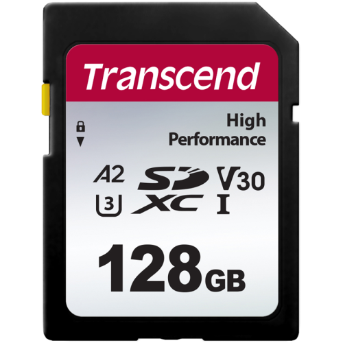 Transcend 128GB SD Card UHS-I U3 A2 V30 (TS128GSDC330S)
