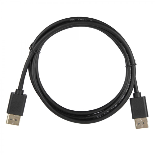 Кабель ACD Кабель ACD-DDPM2-18B |ACD-DDPM2-18B| DisplayPort 1.2, Golden Plated,20m/ 20m, Черный, 1.8м (742354)