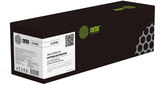 Картридж лазерный Cactus CS-C075HC 075H голубой (2500стр.) для Canon i-SENSYS MF662Cdw/MF664Cdw/ LBP646Cdw/LBP647Cdw