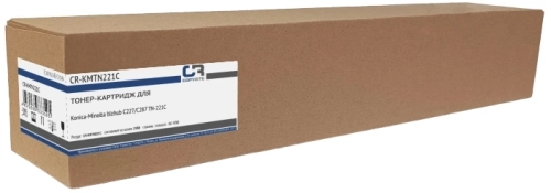 Картридж лазерный CopyRite CR-KMTN221C TN-221C голубой (21000стр.) для Konica Minolta bizhub C227/ C287