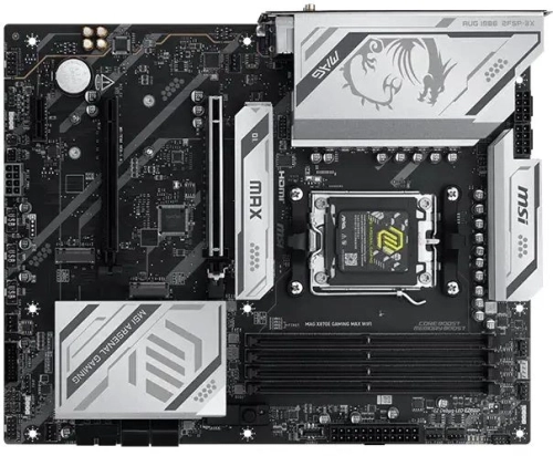 Материнская плата MSI MAG X870E GAMING MAX WIFI Socket AM5 AMD X870E 4xDDR5 ATX AC`97 8ch(7.1) 5Gigabit RAID+HDMI