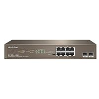 IP-COM G1110P-8-150W Коммутатор неуправляемый PoE, 8 портов, 8x1 Гбит/ с, SFP 2x1 Гбит/ с, PoE 8х30 Вт (до 130 Вт)