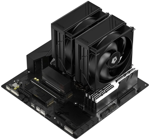 Устройство охлаждения(кулер) ID-Cooling Frozn A620 Pro Xe нет подсветки Soc-AM5/AM4/1200/1700/1851 черный 4-pin 27.2dB Al+Cu Ret (FROZN A620 PRO XE BLACK) фото 8