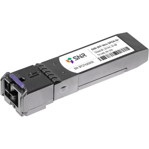 Модуль/ Модуль SFP WDM GPON, дальность до 20км (28dB), Tx/Rx: 1490/1310нм (SNR-SFP-W43-GPON-B+)