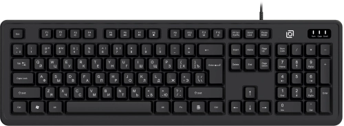 Клавиатура Оклик K175 черный USB Multimedia кабель 1.8м (2069432) (2069432#MLN)