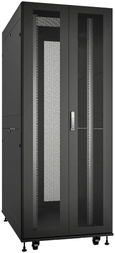 Шкаф серверный Cabeus (ND-SC-42U80/120-BK) напольный 42U 800x1200мм пер.дв.перфор.2ств. задн.дв.перфор.2-хст. 1500кг черный 902мм 165кг 1954мм IP20 сталь