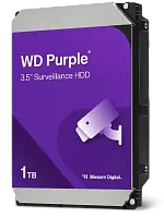 Жесткий диск/ HDD WD SATA3 1Tb Purple Video IntelliPower 5400 6Gb/s 64Mb 1 year warranty (WD10PURZ-85BDSY0)