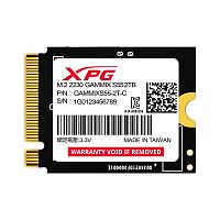 Твердотельный накопитель SSD ADATA M.2 2230 2TB XPG GAMMIX S55 PCIe Gen4x4 with NVMe 5000/ 3700, 3D ТLC NAND (SGAMMIXS55-2T-C)