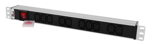 ЦМО Блок розеток Rem-10 без шнура с выкл., 10 IEC 60320 C13, вход IEC 60320 C14, 10A, алюм., 19 (R-10-10C13-V-440-Z)