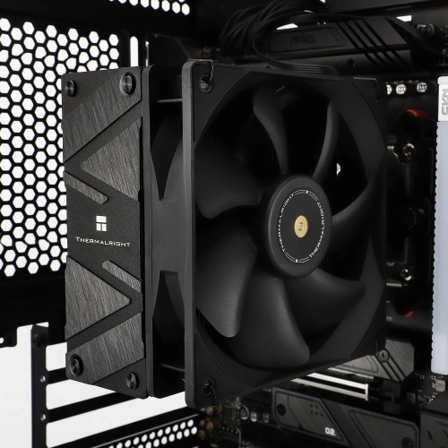 Устройство охлаждения(кулер) Thermalright Assassin Spirit 120 EVO Dark Soc-AM5/ AM4/ 1200/ 1700/ 1851 черный 4-pin 27dB Al+Cu Ret (AS120-EVO-DARK) фото 9