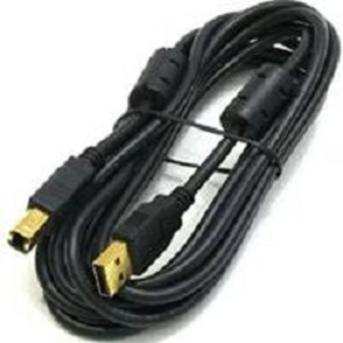 Bion Кабель интерфейсный USB 2.0 AM/ BM, позолоченные контакты, ферритовые кольца, 1.8м, черный [BXP-CCF-USB2-AMBM-018]