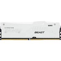 Память оперативная/ Kingston 16GB 6400MT/ s DDR5 CL32 DIMM FURY Beast White RGB XMP (KF564C32BWA-16)
