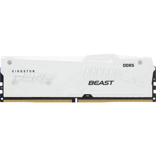 Память оперативная/ Kingston 16GB 6400MT/ s DDR5 CL32 DIMM FURY Beast White RGB XMP (KF564C32BWA-16)