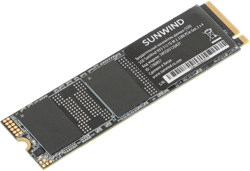 Накопитель SSD SunWind PCIe 3.0 x4 512GB SWSSD512GN3T NV3 M.2 2280