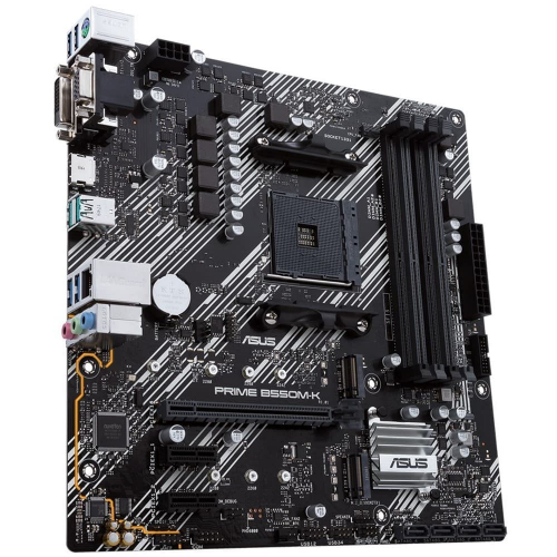 Материнская плата Asus PRIME B550M-K Soc-AM4 AMD B550 4xDDR4 mATX AC`97 8ch(7.1) GbLAN RAID+VGA+DVI+HDMI (90MB14V0-M0EAY0) фото 5