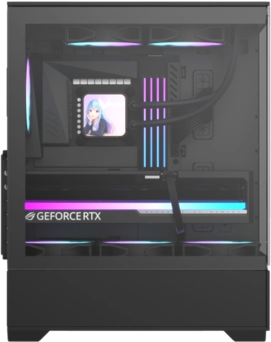 Корпус Formula Crystal Z1 V2 черный без БП ATX 6x120mm 2x140mm 1xUSB2.0 1xUSB3.0 audio bott PSU (CRYSTAL Z1 V2 BLACK) фото 2