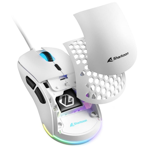 Игровая мышь Sharkoon Light2 180 USB RGB белая (LIGHT2-180-WHITE) фото 6