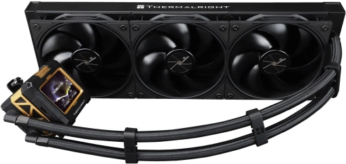 Система водяного охлаждения Thermalright Frozen Warframe 360 Soc-AM5/AM4/1200/1700/1851 черный 4-pin 29.8dB Al LCD Ret (F-WFRAME-360-BL) фото 7