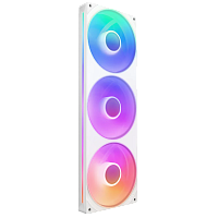 Кулер для корпуса ПК/ Case Cooler NZXT F360 RGB Core (120x120x25mm, 4-pin PWM, RGB, 75.12CFM, 30dBA, 2400RPM, White, Single-Frame RGB Fan Unit) (RF-U36HF-W1)